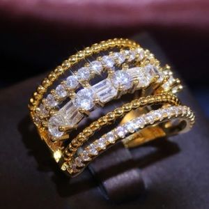 Gold plated multilayered ring